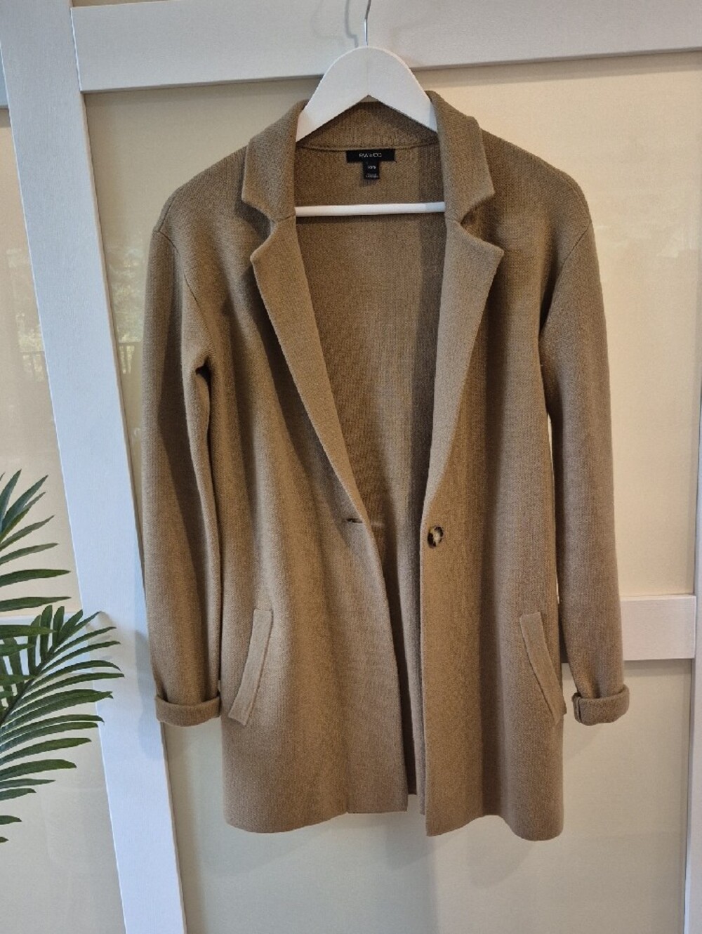 RW&Co Camel Single-Button Cardigan - Picture 2 of 6